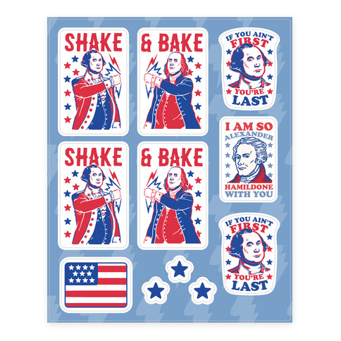 Shake & Bake Patriotic Stickers Stickers and Decal Sheet