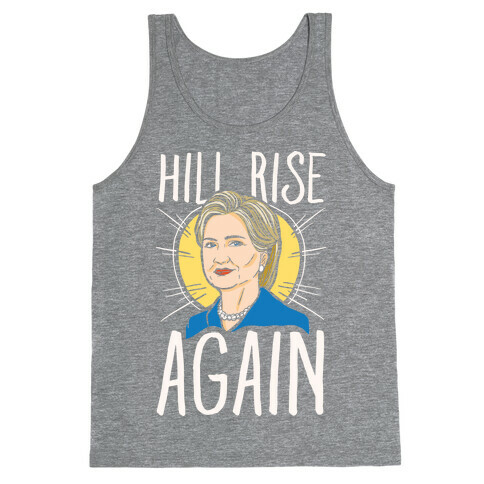 Hill Rise Again White Print Tank Top