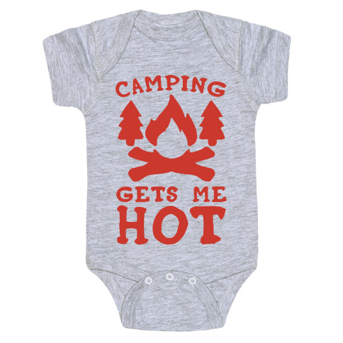 Camping Gets Me Hot Baby One-Piece