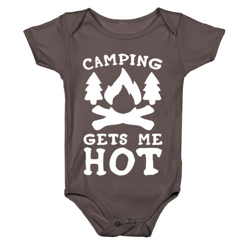 Camping Gets Me Hot Baby One-Piece