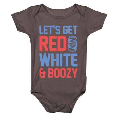 Let's Get Red, White & Boozy Baby One-Piece