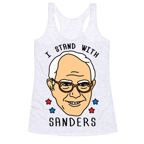 I Stand With Sanders Racerback Tank Top