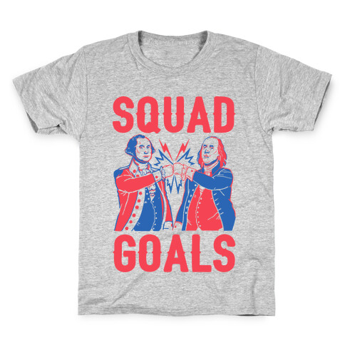 Squad Goals George Washington & Benjamin Franklin (cmyk) Kids T-Shirt