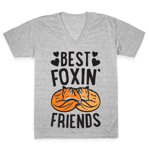 Best Foxin' Friends V-Neck Tee Shirt