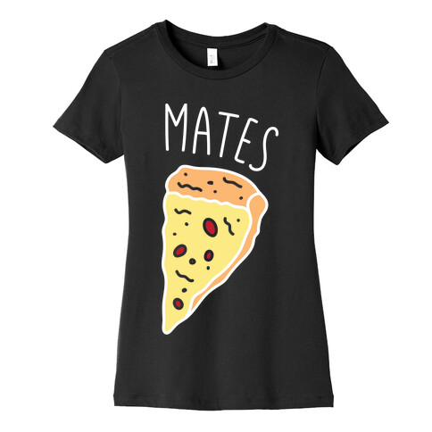 Soul Mates Pizza 2 (White) Womens T-Shirt