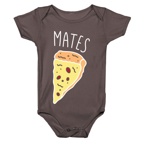 Soul Mates Pizza 2 (White) Baby One-Piece