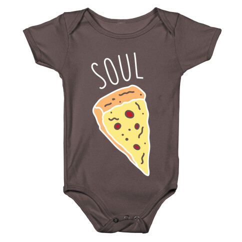Soul Mates Pizza 1 (White) Baby One-Piece