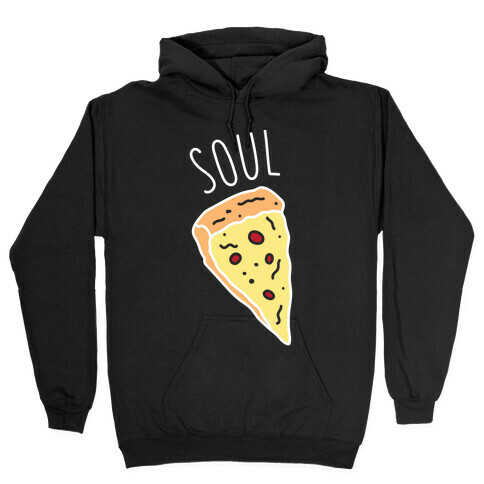 Soul Mates Pizza 1 (White) Hooded Sweatshirt
