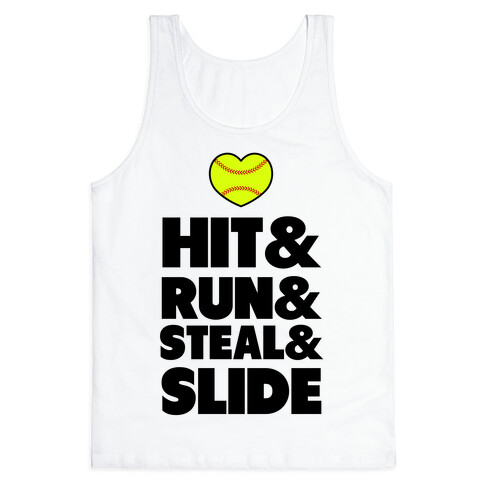 Hit & Run & Steal & Slide Tank Top