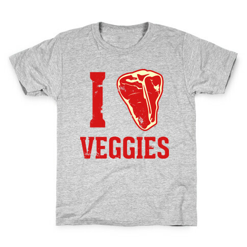 I LOVE VEGGIES Kids T-Shirt