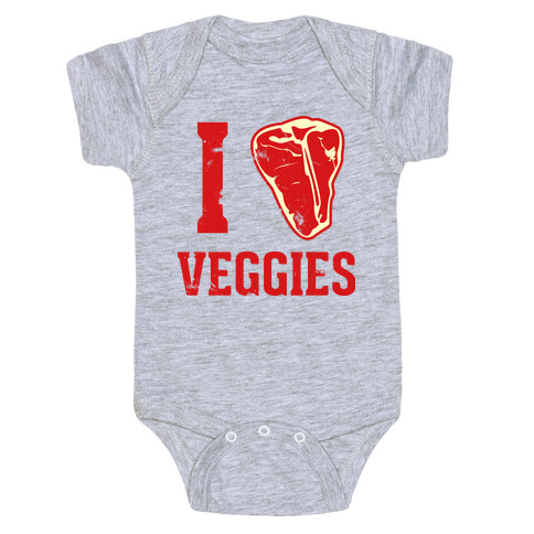 I LOVE VEGGIES Baby One-Piece