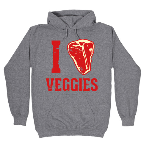 I LOVE VEGGIES Hooded Sweatshirt