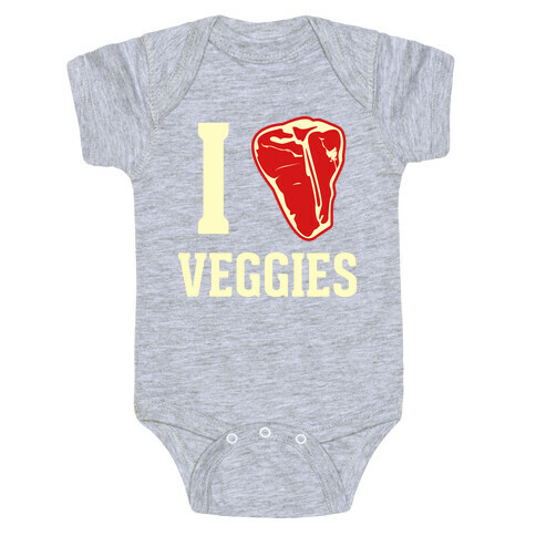 I LOVE VEGGIES Baby One-Piece