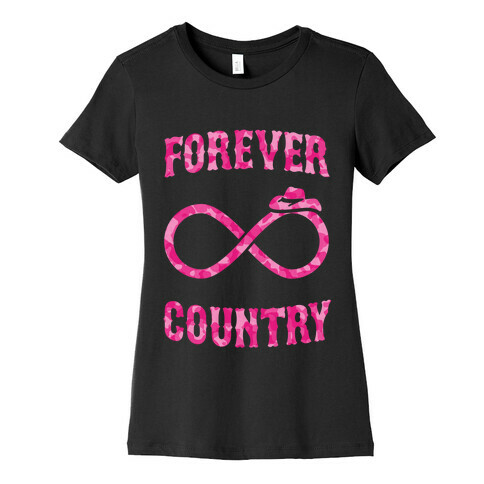 Forever Country (pink camo) Womens T-Shirt