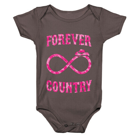 Forever Country (pink camo) Baby One-Piece