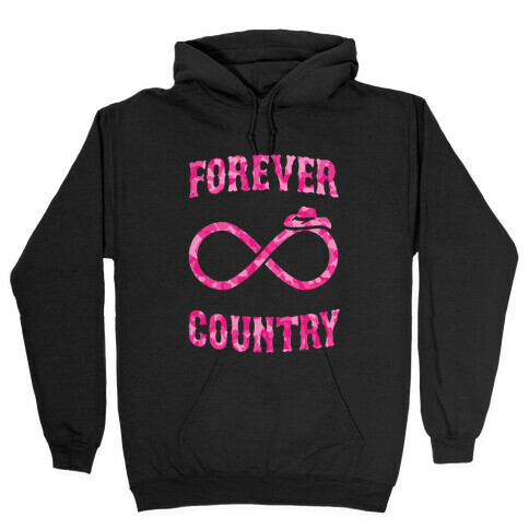 Forever Country (pink camo) Hooded Sweatshirt