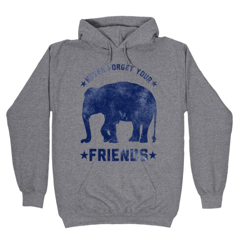 Never Forget Your Friends Hooded Sweatshirt