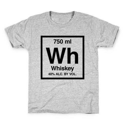 Whiskey Element (Periodic Alcohol) Kids T-Shirt