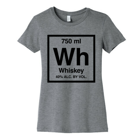 Whiskey Element (Periodic Alcohol) Womens T-Shirt