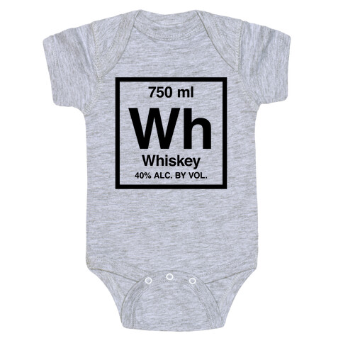 Whiskey Element (Periodic Alcohol) Baby One-Piece