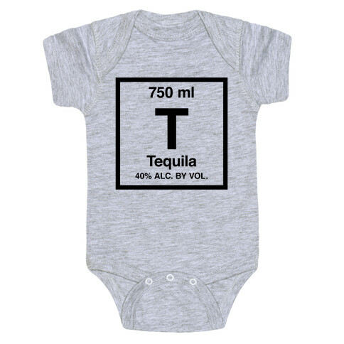 Tequila Element (Periodic Alcohol) Baby One-Piece