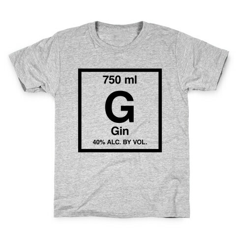 Gin Element (Periodic Alcohol) Kids T-Shirt