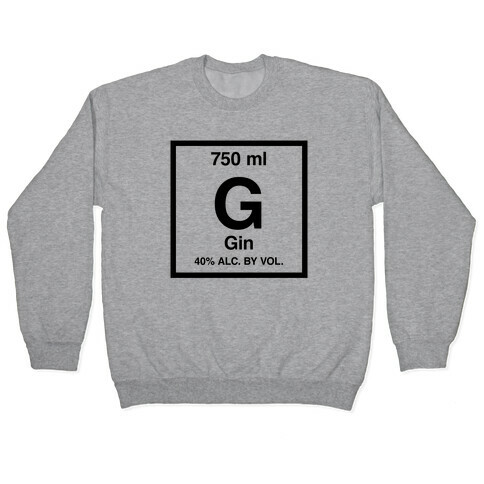 Gin Element (Periodic Alcohol) Pullover