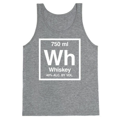 Whiskey Element (Periodic Alcohol) (White Ink) Tank Top