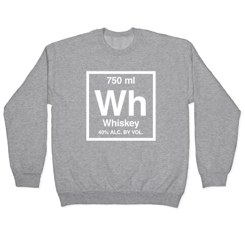 Whiskey Element (Periodic Alcohol) (White Ink) Pullover