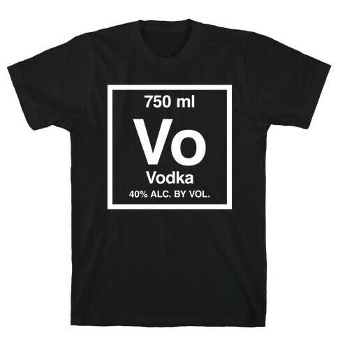 Vodka Element (Periodic Alcohol) T-Shirt