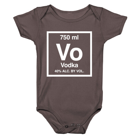 Vodka Element (Periodic Alcohol) Baby One-Piece