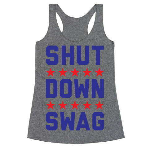 Shutdown Swag Racerback Tank Top