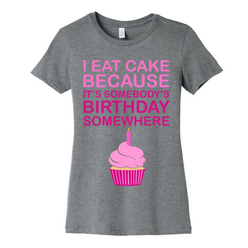 Birthday Cake Womens T-Shirt