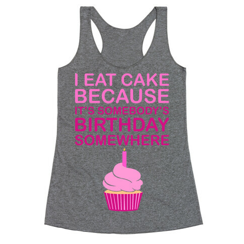 Birthday Cake Racerback Tank Top