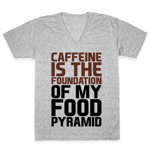Caffeine Foundation V-Neck Tee Shirt