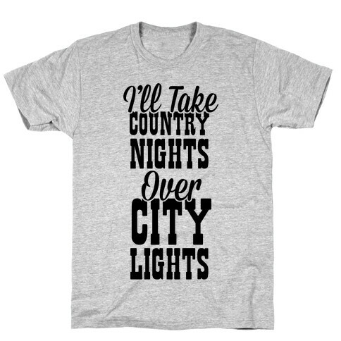 Country Nights Over City Lights T-Shirt