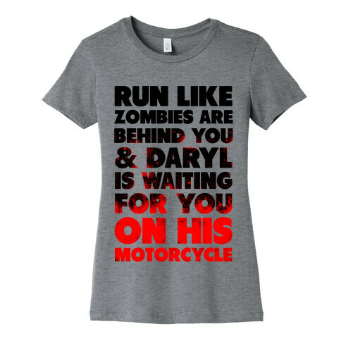 Run Like Daryl is Waiting Womens T-Shirt