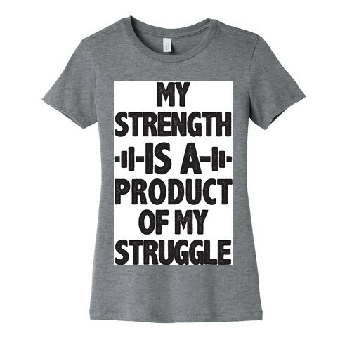 My Strength is a Product of My Struggle Womens T-Shirt