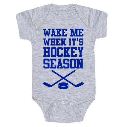 Wake Me When It's Hockey Season Baby One-Piece
