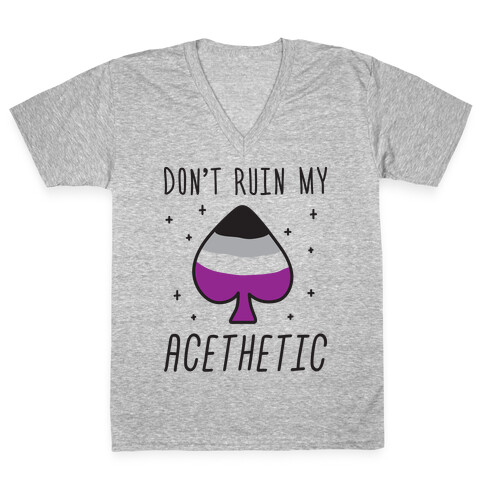 Don't Ruin My Acethetic V-Neck Tee Shirt
