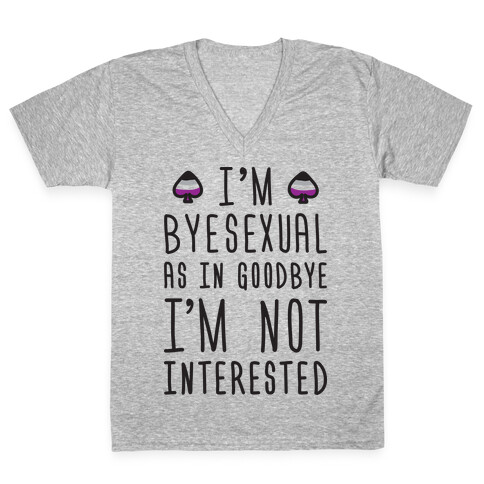 Byesexual V-Neck Tee Shirt