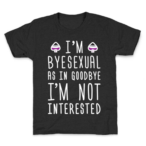 Byesexual (White) Kids T-Shirt