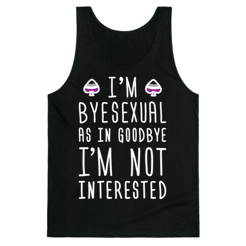 Byesexual (White) Tank Top