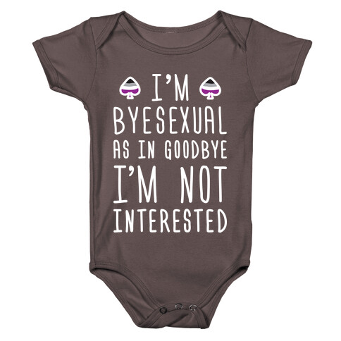 Byesexual (White) Baby One-Piece