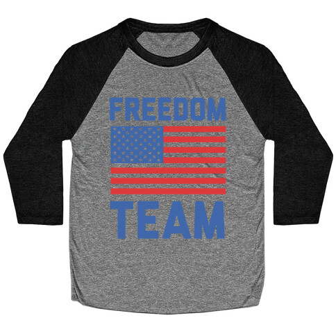 Freedom Team (cmyk) Baseball Tee