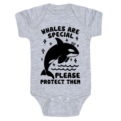 Whales Are Special Please Protect Them Baby One-Piece