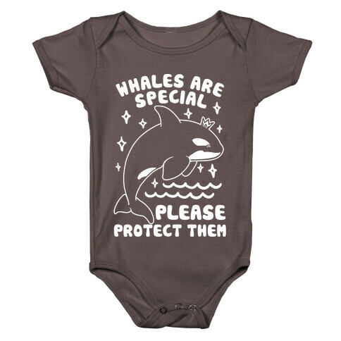Whales Are Special Please Protect Them  Baby One-Piece