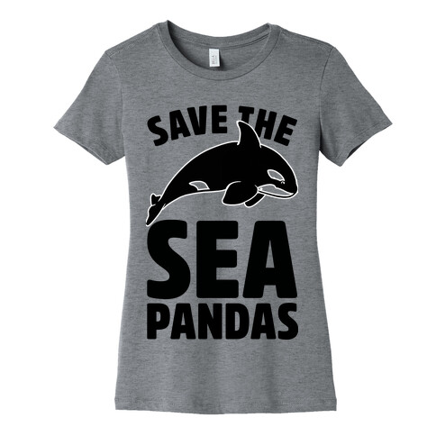 Save The Sea Pandas (cmyk) Womens T-Shirt