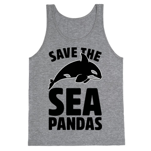 Save The Sea Pandas (cmyk) Tank Top