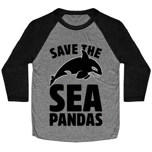 Save The Sea Pandas (cmyk) Baseball Tee